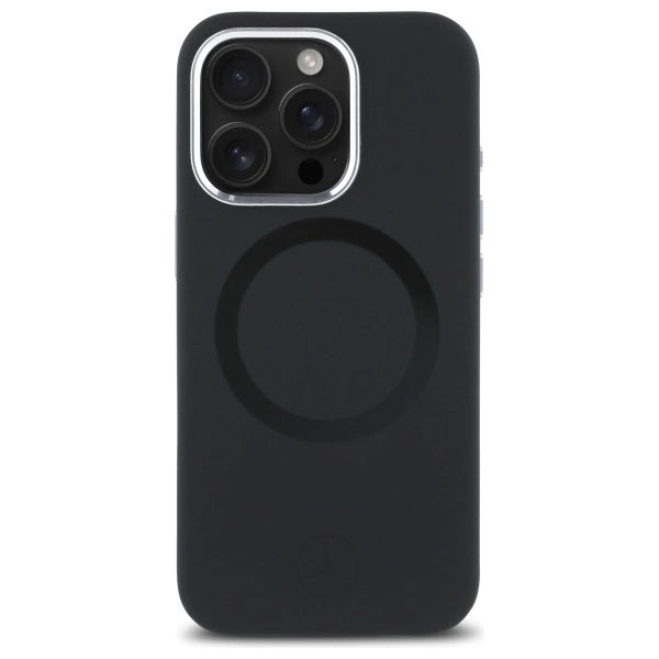 Mercedes Silicone Tonal Logo MagSafe iPhone 16 Pro Case - sort