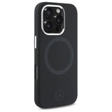 Mercedes Silicone Tonal Logo MagSafe iPhone 16 Pro Case - sort