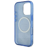 Guess GUHMP16XH4PYEEB iPhone 16 Pro Max 6.9" blå/blå IML Peony på 4G Baggrund MagSafe