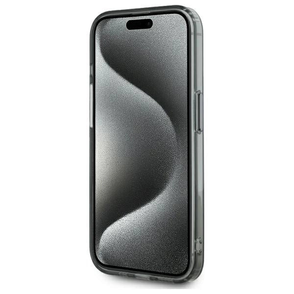 Karl Lagerfeld KLHMP15LHLSKIK iPhone 15 Pro 6.1" black/black hardcase IML Metal Karl Head MagSafe