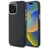 Mercedes MEHMP16L23SUGDK iPhone 16 Pro 6.3" sort/sort hardcase Silicone Tonal Logo Wood Pattern MagSafe