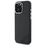 Mercedes MEHMP16L23SUGDK iPhone 16 Pro 6.3" sort/sort hardcase Silicone Tonal Logo Wood Pattern MagSafe