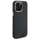 Mercedes MEHMP16L23SUGDK iPhone 16 Pro 6.3" sort/sort hardcase Silicone Tonal Logo Wood Pattern MagSafe