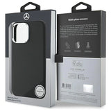 Mercedes MEHMP16L23SUGDK iPhone 16 Pro 6.3" sort/sort hardcase Silicone Tonal Logo Wood Pattern MagSafe