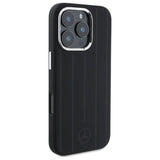 Mercedes MEHMP16L23SUVSK iPhone 16 Pro 6.3" sort/sort hardcase Silikon Vertikal Tonal Stripes MagSafe