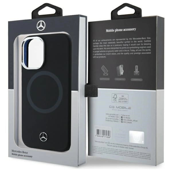 Mercedes MEHMP16S23SUTTK iPhone 16 6.1" sort/sort hardcase Silikon Tonal Logo MagSafe