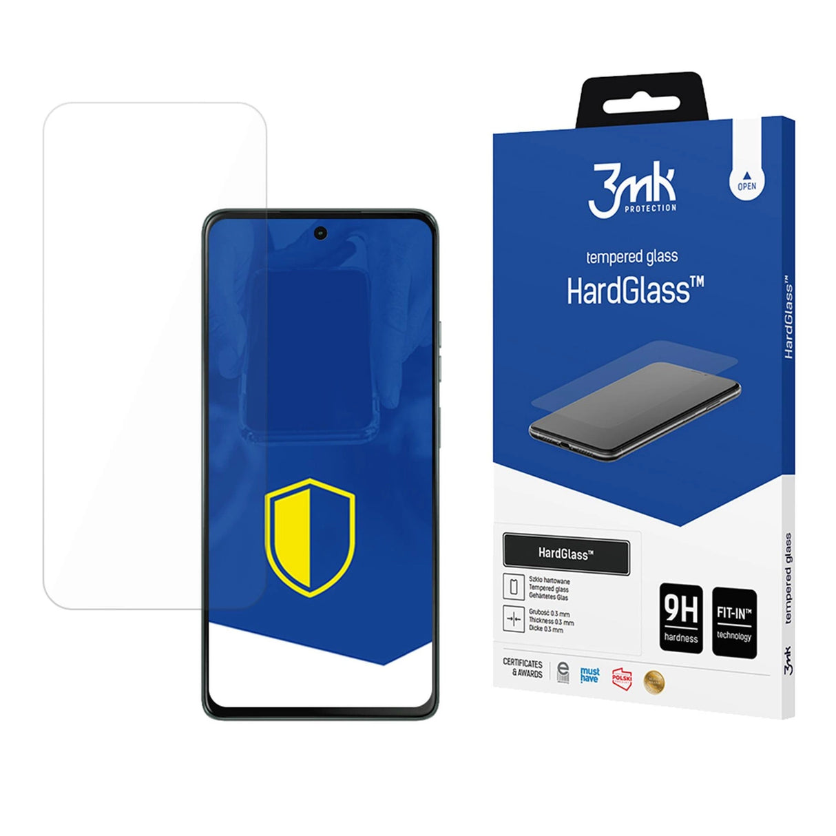 Hærdet glas 3mk HardGlass til Motorola Moto G75