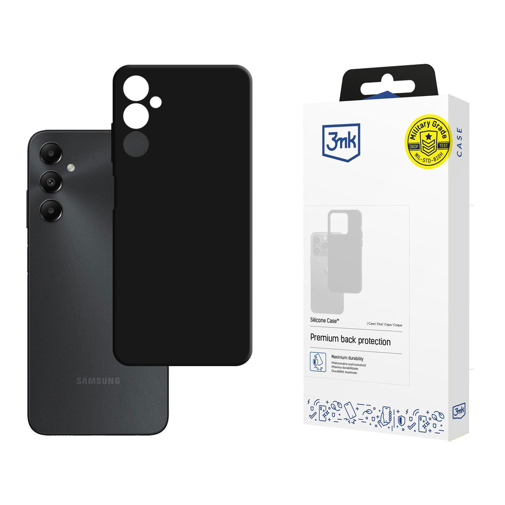 3mk Silicone Case til Samsung Galaxy A05s - sort