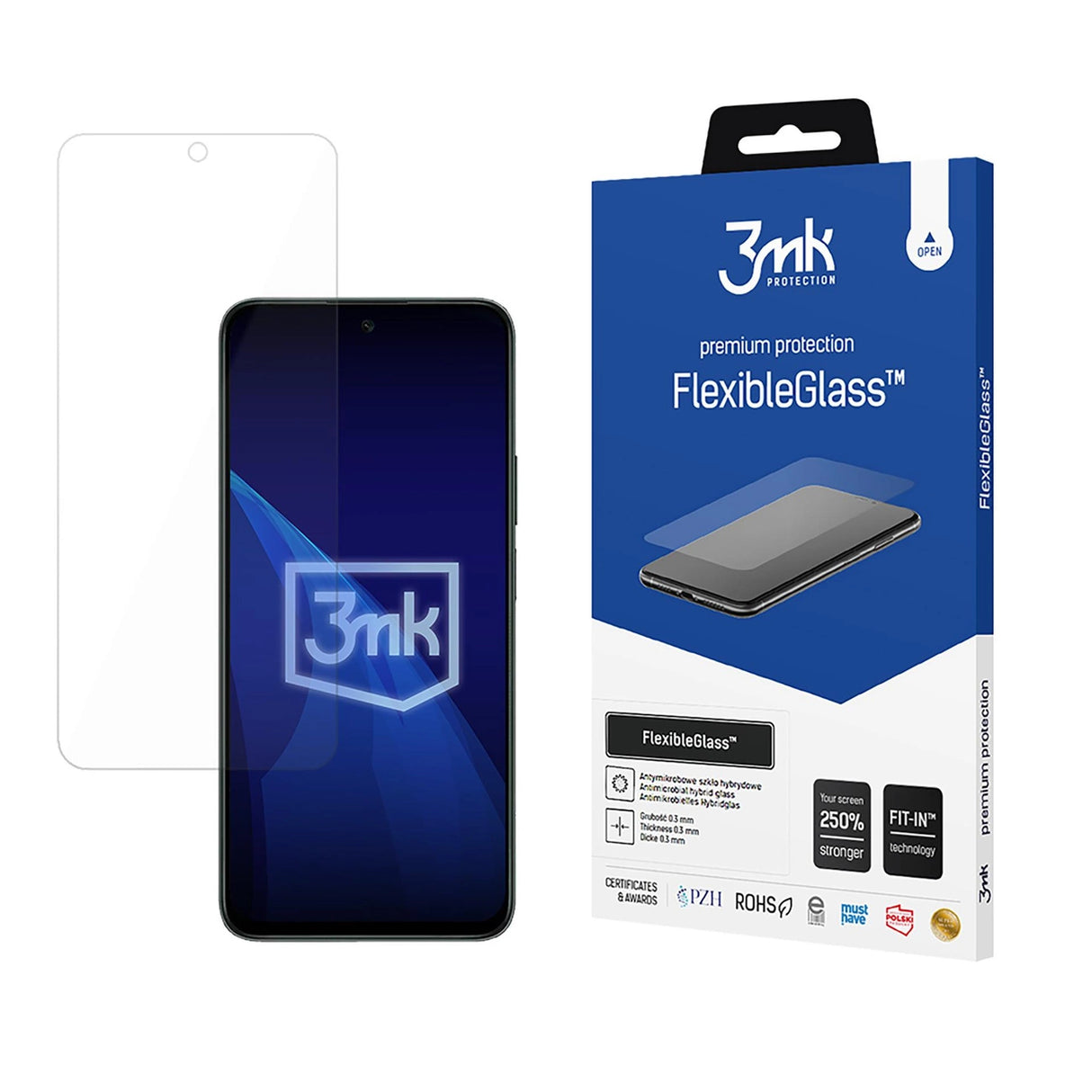 Hybridglas 3mk FlexibleGlass til Honor X7c 4G / 5G