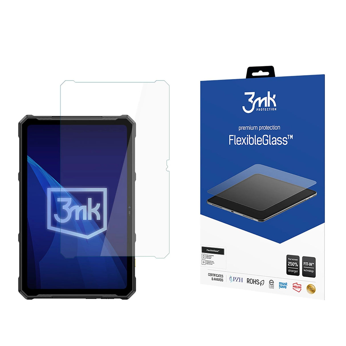 Hybridglas 3mk FlexibleGlass til Ulefone Armor Pad 4 Ultra / Pad 4 Ultra Thermal - op til 13"