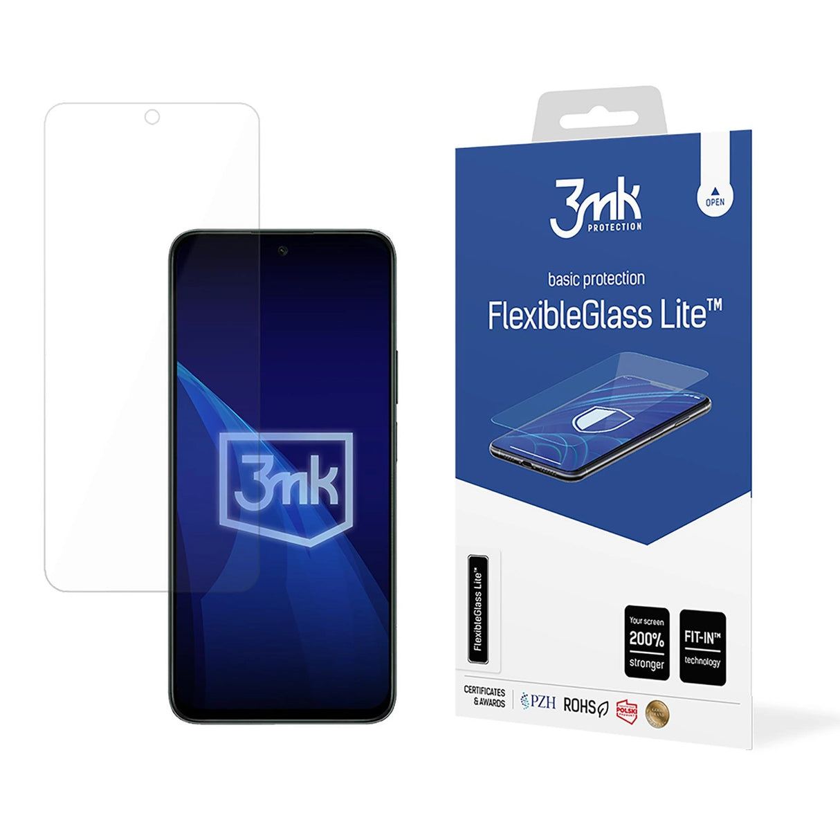 Hybridglas 3mk FlexibleGlass LiteTM til Honor X7c 4G / 5G