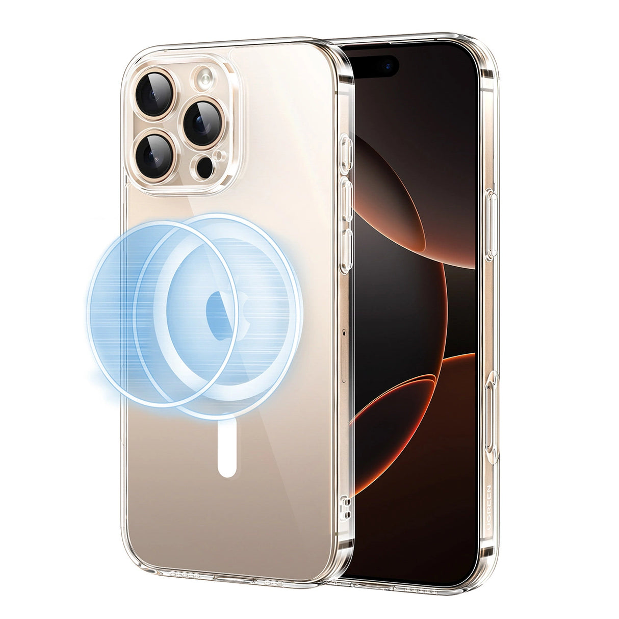Ugreen Classy Clear Magnetic Case med MagSafe til iPhone 16 Pro - Clear