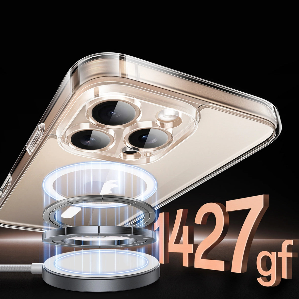 Ugreen Classy Clear Magnetic Case med MagSafe til iPhone 16 Pro - Clear