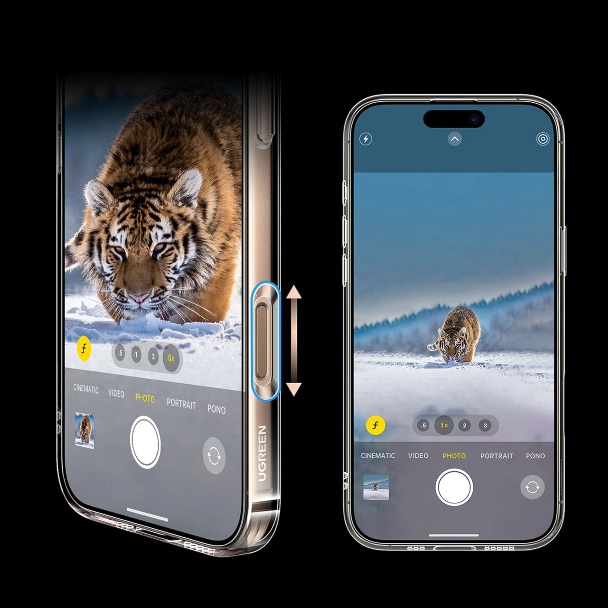 Ugreen Classy Clear Magnetic Case med MagSafe til iPhone 16 Pro - Clear
