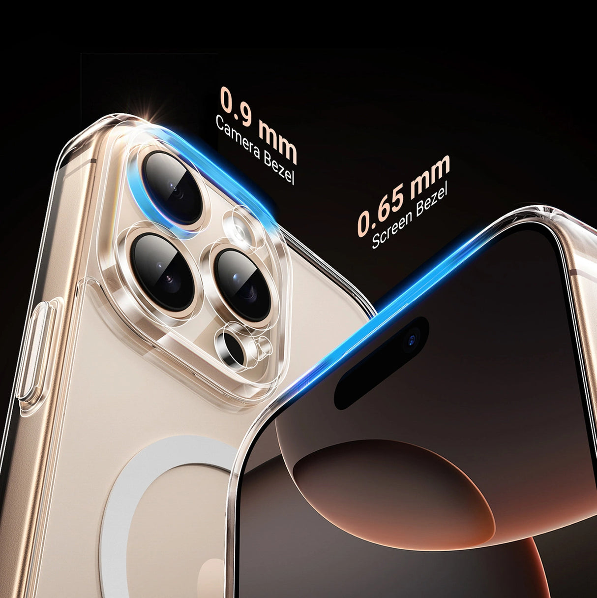 Ugreen Classy Clear Magnetic Case med MagSafe til iPhone 16 Pro - Clear