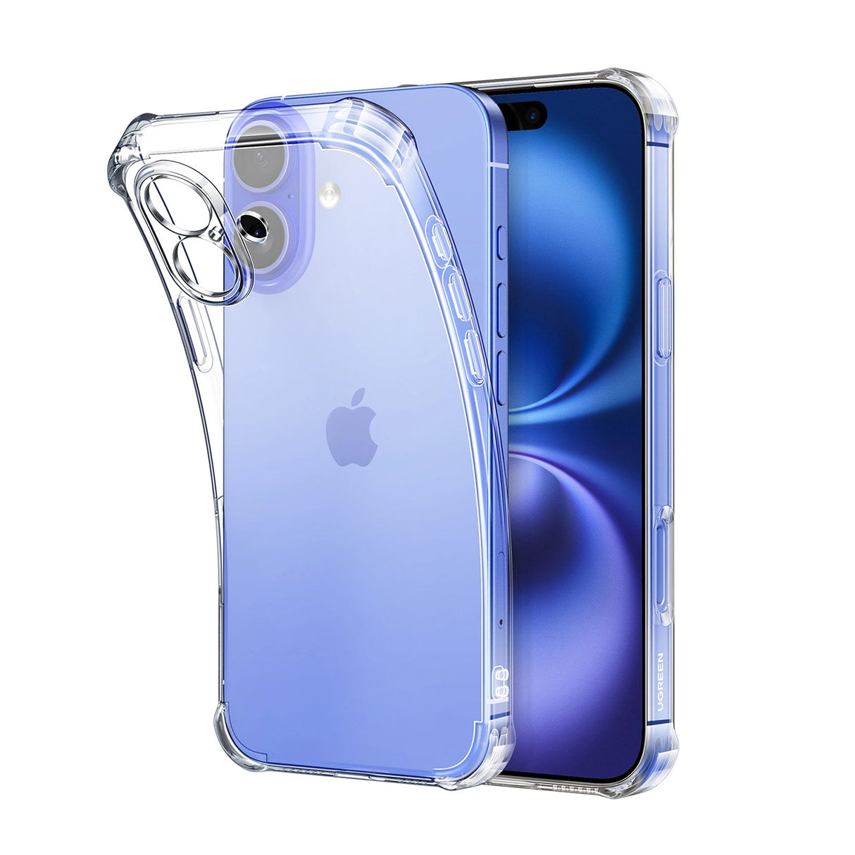 Ugreen Bright Cushion CA101 Case til iPhone 16 Plus - klar