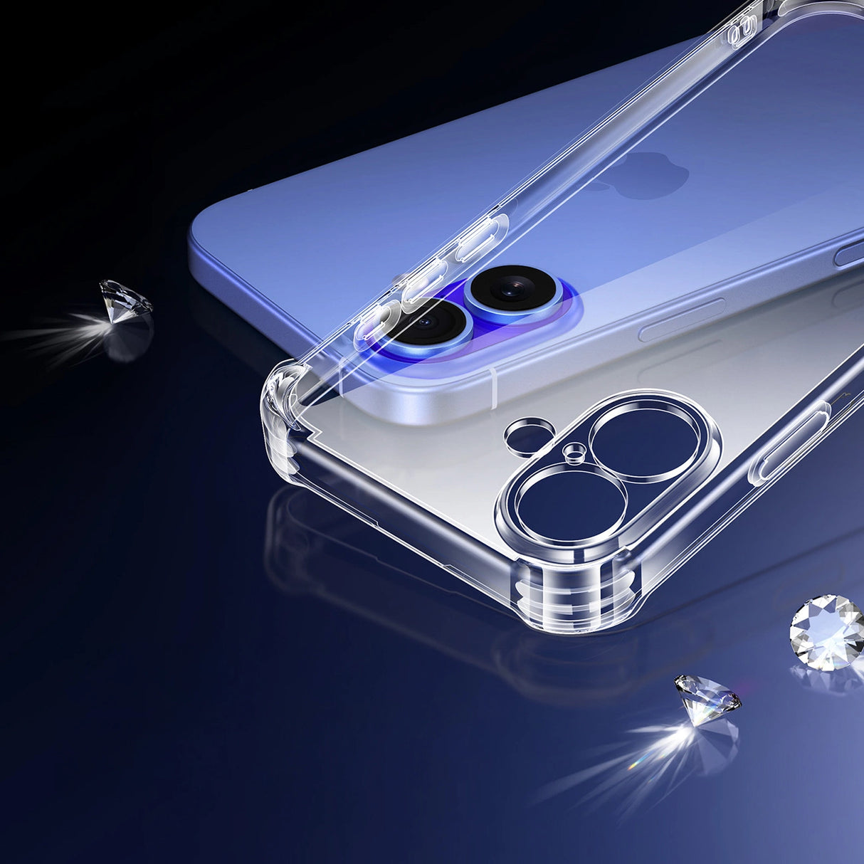 Ugreen Bright Cushion CA101 Case til iPhone 16 Plus - klar