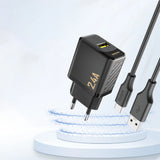 Dudao A23 2.4A USB-A oplader - sort