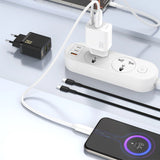 Dudao A26T GaN 25W USB-A, USB-C oplader - sort