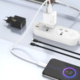 Dudao A27 25W GaN USB-C Wall Charger - sort
