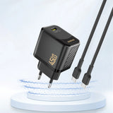 Dudao A28 45W GaN USB-C Wall Charger - sort