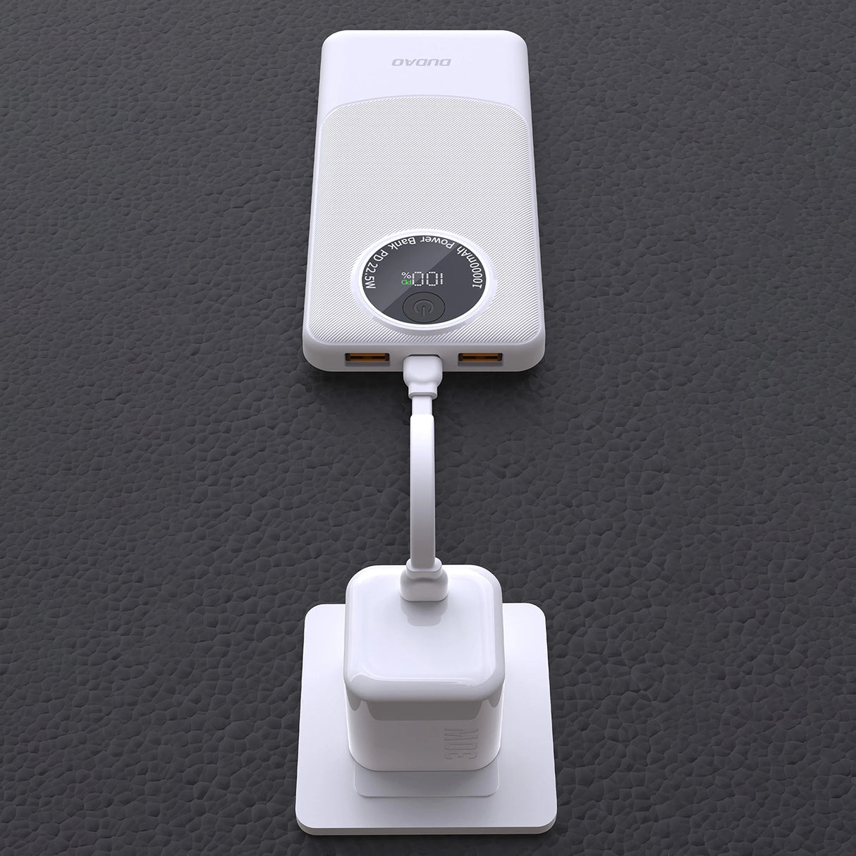 Powerbank Dudao K12 10000mAh PD22.5W USB-A, USB-C - sort