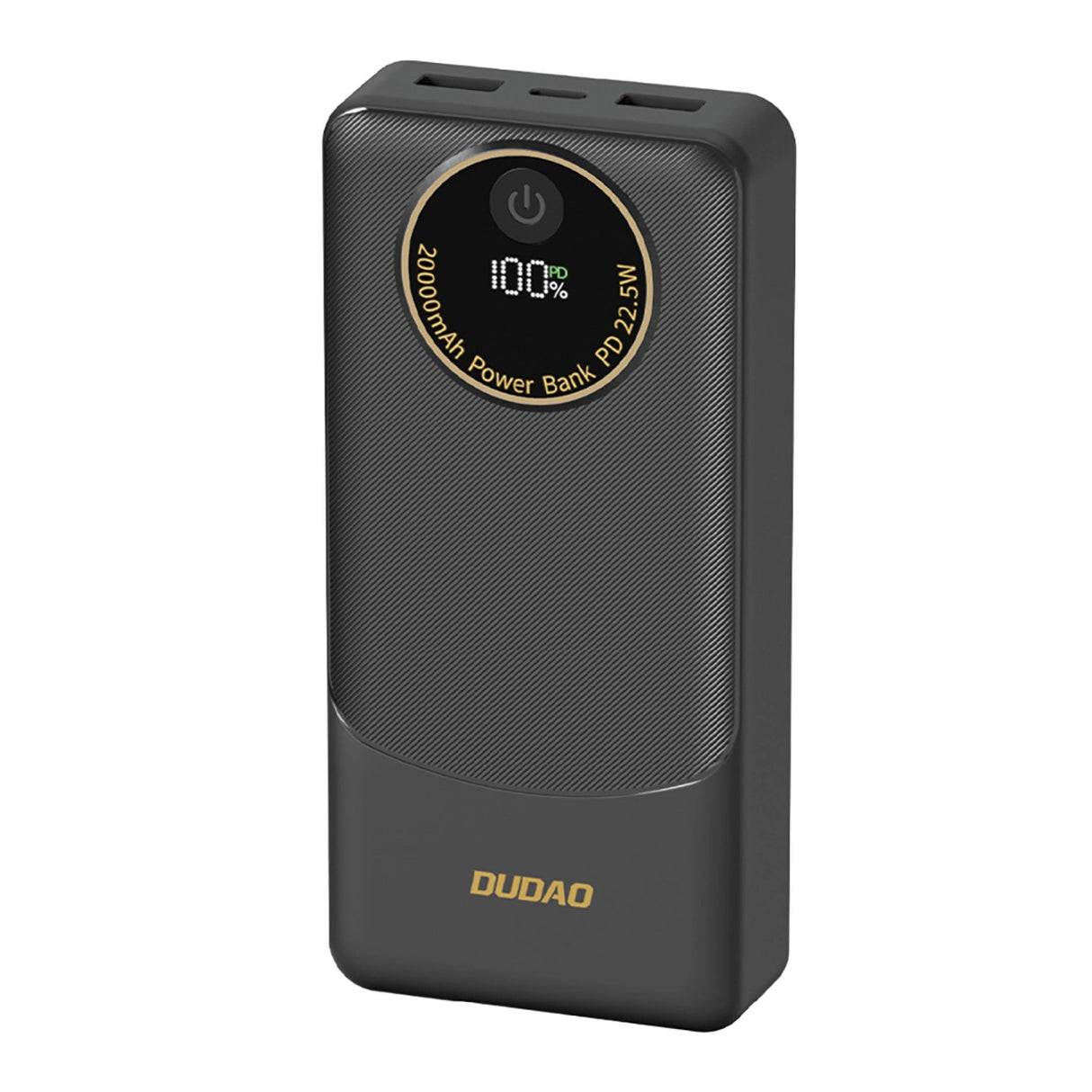 Powerbank Dudao K12Pro 22.5W PD 20000mAh USB-A, USB-C - sort