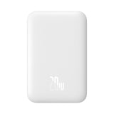 Baseus Magnetic Mini Air PPCXM06A 6000mAh 20W Power Bank med Simple Series USB-C-kabel - hvid