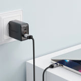 Acefast C15-04 USB-A - USB-C-kabel med skærm 480Mb/s 66W 1,2m - sort