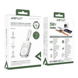 Acefast E21 5W trådløs oplader til Apple Watch - Silver