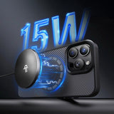 Wozinsky 15W trådløs Qi2 induktiv oplader - sort