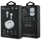 BMW Bluetooth-hovedtelefoner BMBEMIATP20LOH TWS + docking station hvid/hvid trykte logoer
