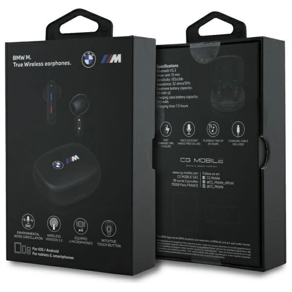BMW Bluetooth-hovedtelefoner BMBEMIATP20LOK TWS + docking station sort/sort