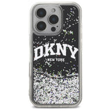 DKNY DKHCP16LLBNAEK iPhone 16 Pro 6.3" sort/sort hardcase Liquid Glitter Arch Logo