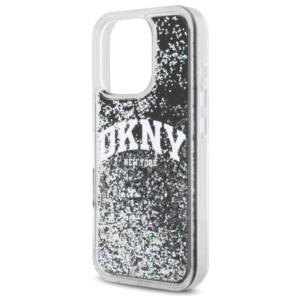DKNY DKHCP16XLBNAEK iPhone 16 Pro Max 6.9" sort/sort hardcase Liquid Glitter Arch Logo