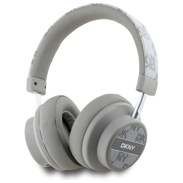 DKNY Bluetooth On-Ear Headphones DKBHM2PCSHLE Beige/Beige Rækformet mønster