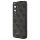 Guess GUHCS24FEG4GFBR S24 FE S721 brun/brun hardcase 4G Metal Gold Logo
