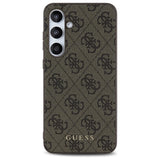 Guess GUHCS24FEG4GFBR S24 FE S721 brun/brun hardcase 4G Metal Gold Logo
