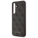 Guess GUHCS24FEG4GFBR S24 FE S721 brun/brun hardcase 4G Metal Gold Logo