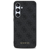 Guess GUHCS24FEG4GFGR S24 FE S721 grå/grå hardcase 4G Metal Gold Logo