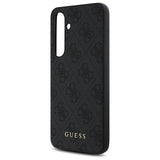 Guess GUHCS24FEG4GFGR S24 FE S721 grå/grå hardcase 4G Metal Gold Logo
