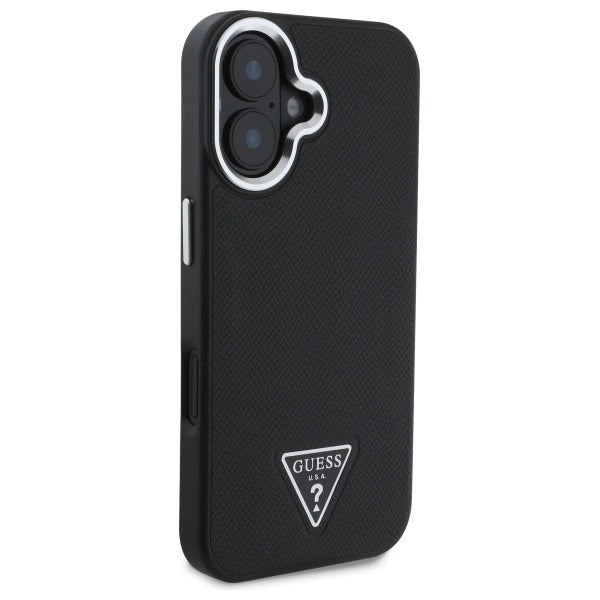 Guess GUHMP16MPGTSPSK iPhone 16 Plus 6.7" sort/sort hardcase Grained Triangle MagSafe