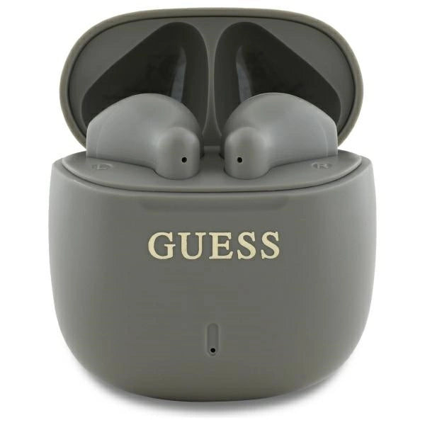 Guess Bluetooth-hovedtelefoner GUTWSJ14ESGE TWS + docking station taupe Printed Classic Logo