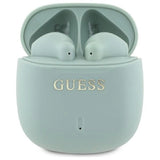 Guess Bluetooth-hovedtelefoner GUTWSJ14ESGN TWS + docking station grøn/grøn trykt klassisk logo