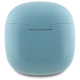 Guess Bluetooth-hovedtelefoner GUTWSJ14ESGQ TWS + docking station turkis/turkis Printed Classic Logo