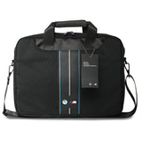 BMW BMCB15COMPVSKL Taske 16" Sort Nylon Blå Streif
