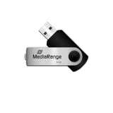 MediaRange 64GB USB 2.0 USB-nøgle USB Type-A / Micro-USB Sort, Sølv