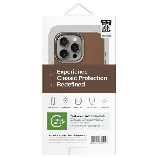 Uniq Lyden DS iPhone 16 Pro 6.3" Magclick opladningsanordning Caramel/Caramel-Ivory