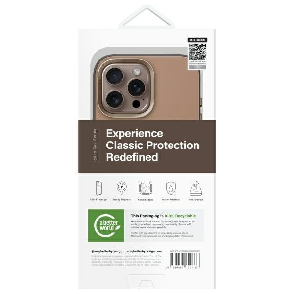 Uniq Lyden DS iPhone 16 Pro Max 6.9" Magclick Opladningsfoder brun-grå/flintgrå