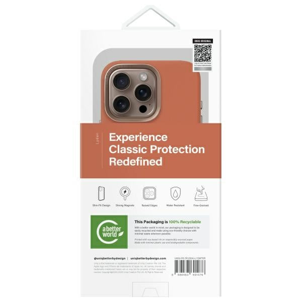 Uniq Lyden iPhone 16 Pro 6.3 Magclick opladning terrakotta